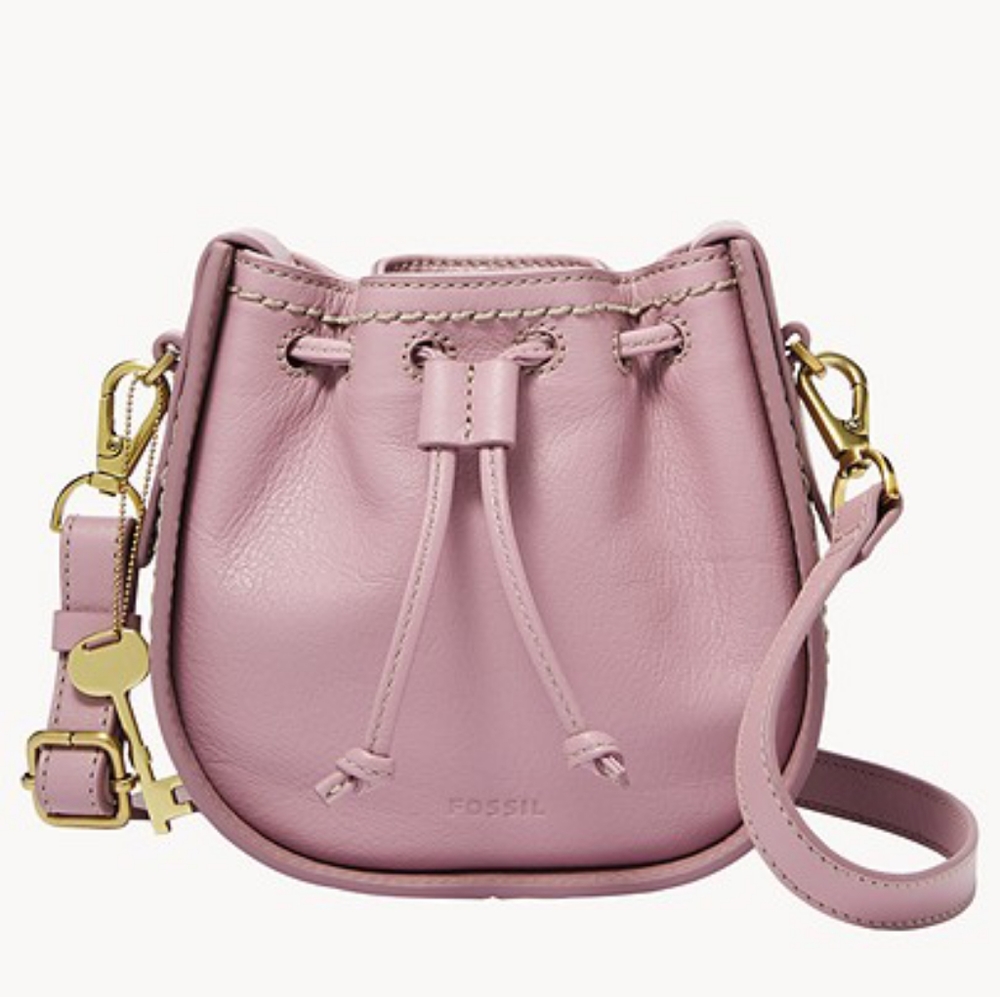 🌼 NWT Fossil light purple leather bag